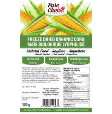 Freeze Dried  Organic Corn 120g