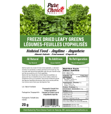 Pure Choice Foods Bulk Freeze-Dried Spinach | upto 25 Year Shelf Life