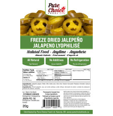 Pure Choice Foods Freeze Dried Jalapeño