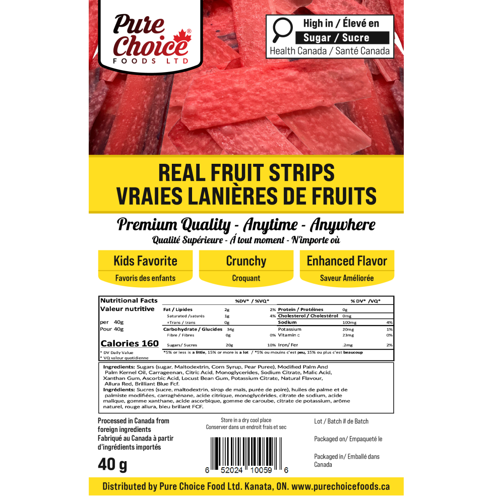 Pure Choice Foods Freeze Dried Fruit Sticks