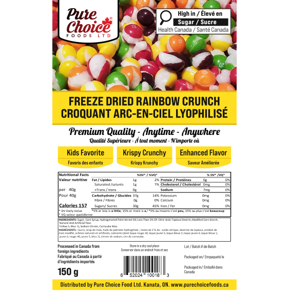 Freeze Dried Rainbow Crunch 150g
