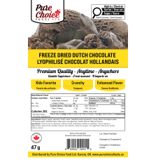 Freeze-Dried Chocolate Ice Cream | upto 25 Year Shelf Life | Pure Choice