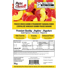 Freeze Dried Gummy Strawberry Banana Rings – Freeze Dried Fruit Candy Rings