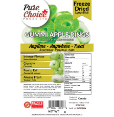 Freeze Dried Gummy Apple Rings – Crunchy Candy Snack