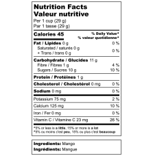 Pure Choice Foods | Freeze-Dried Mango | Up to 25 Year