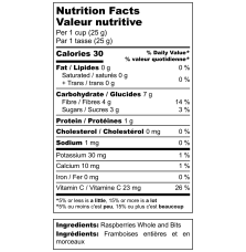 Pure Choice Foods | Organic Freeze-Dried Raspberries | Up to 25 Yr