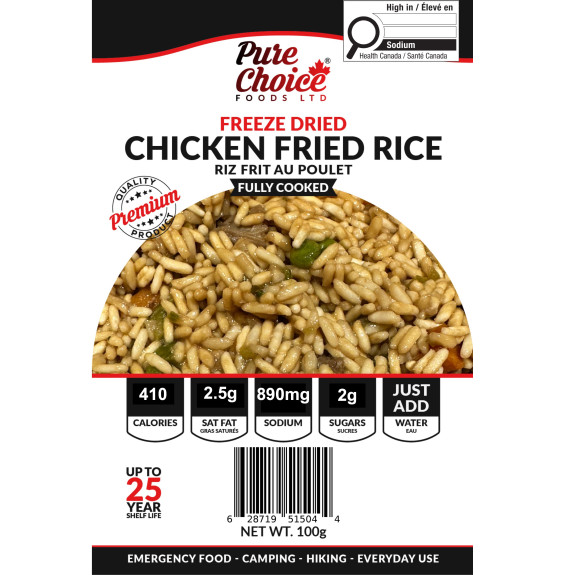Freeze-Dried Chicken Fried Rice | 100g Package | upto 25 Years
