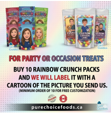 Rainbow Crunch Party pack Qty 10