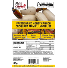 Pure Choice Foods Freeze-Dried Honey Crunch – Made from Bit-O-Honey 85g