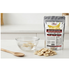Pure Choice Foods Organic Freeze-Dried Banana Chips | upto 25 Year Shelf Life