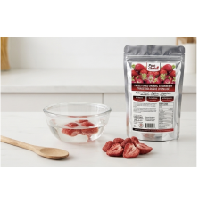 Pure Choice Foods | Organic Freeze-Dried Strawberries | Up to 25 Yr