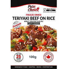 Freeze-Dried Teriyaki Beef on Rice 1 Meal | upto 25 Year Shelf Life