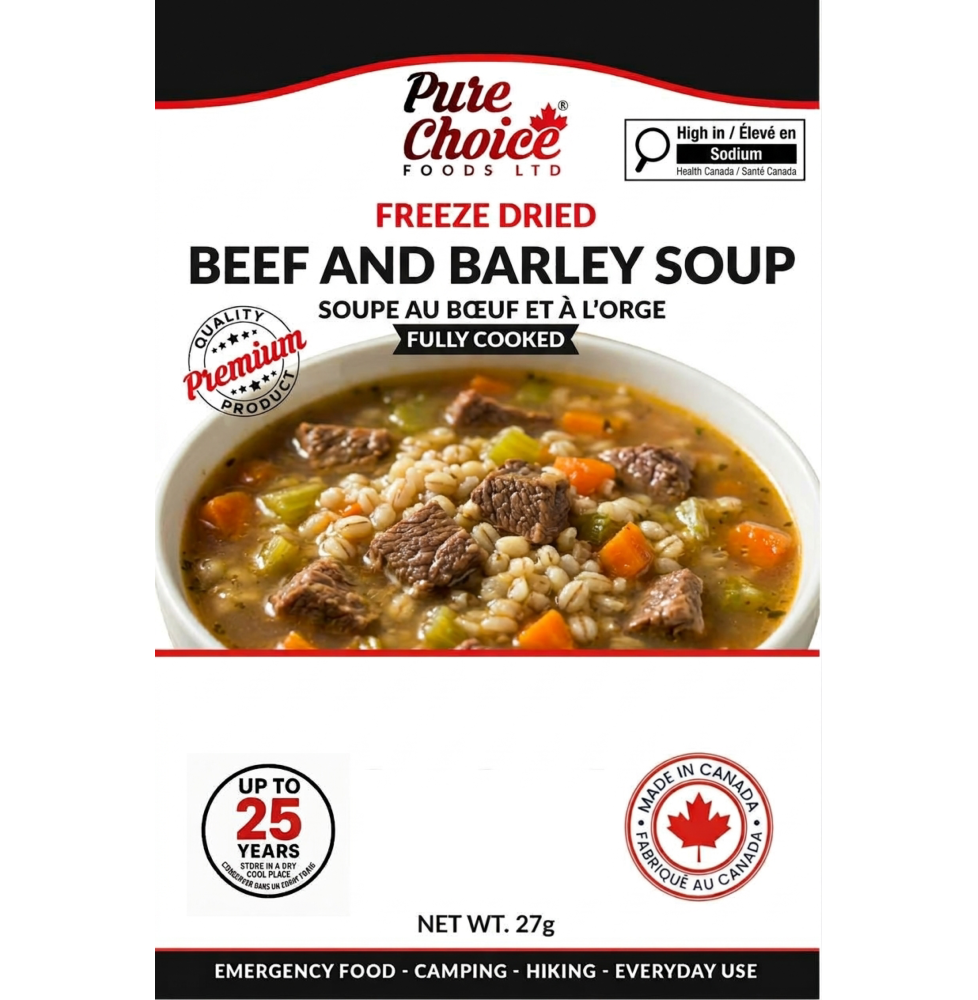 Freeze-Dried Bean & Barley Soup 1 Meal | upto 25 Year Shelf Life