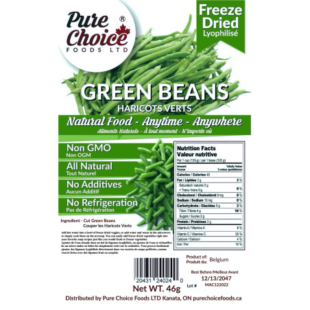 Freeze Dried Green Beans 46g