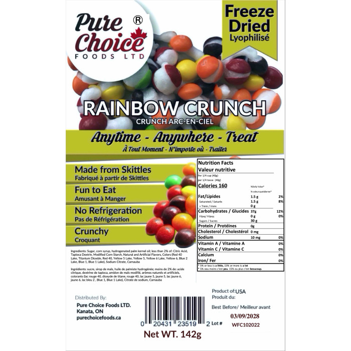 Freeze Dried Rainbow Crunch 150g