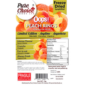 OOPS!  of Freeze Dried Peach Rings