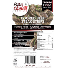 Freeze Dried Steak Strips 100g
