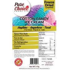 Freeze Dried Cotton Candy Ice Cream 47g