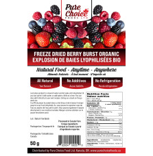 Freeze Dried  Organic Very Berry Burst Organic 50g