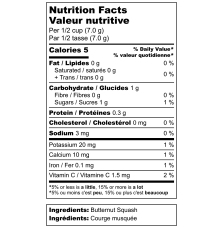 Pure Choice Foods Freeze-Dried Butternut Squash | upto 25 Year Shelf Life